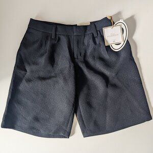 NWT Erin Fetherston Target Black Textured Jacquard Bermuda Shorts Vintage